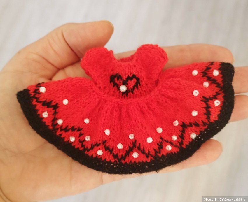 Платье в стиле Мини Маус для шарнирки ростом 15-16 см (фото 6)