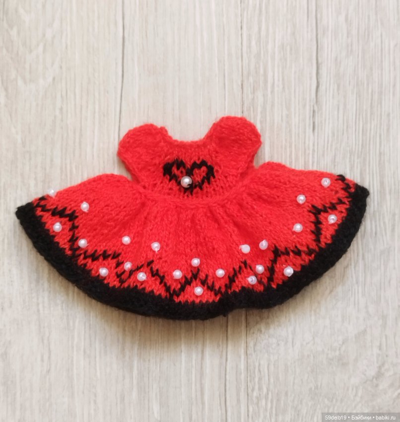 Платье в стиле Мини Маус для шарнирки ростом 15-16 см (фото 5)