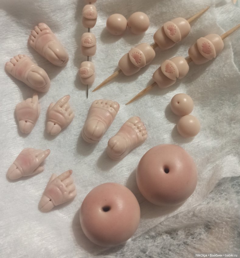 Новенькие в работе — Авторские шарнирные куклы своими руками: лепка (фото 2)