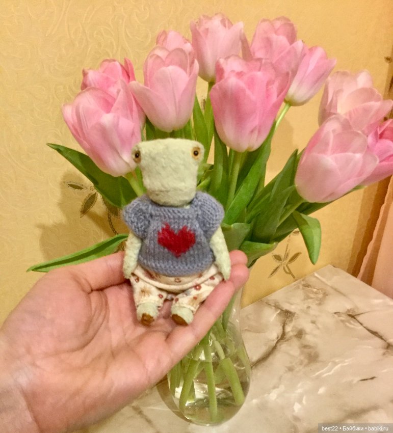 Лягушка Шурка — Авторские мишки Тедди и друзья: фото (фото 3)