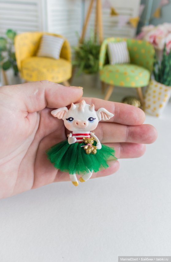 Новогодний дракошка — Лепка авторских игрушек и папье (фото 2)