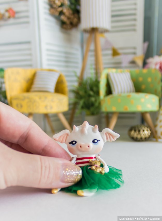 Новогодний дракошка — Лепка авторских игрушек и папье (фото 6)