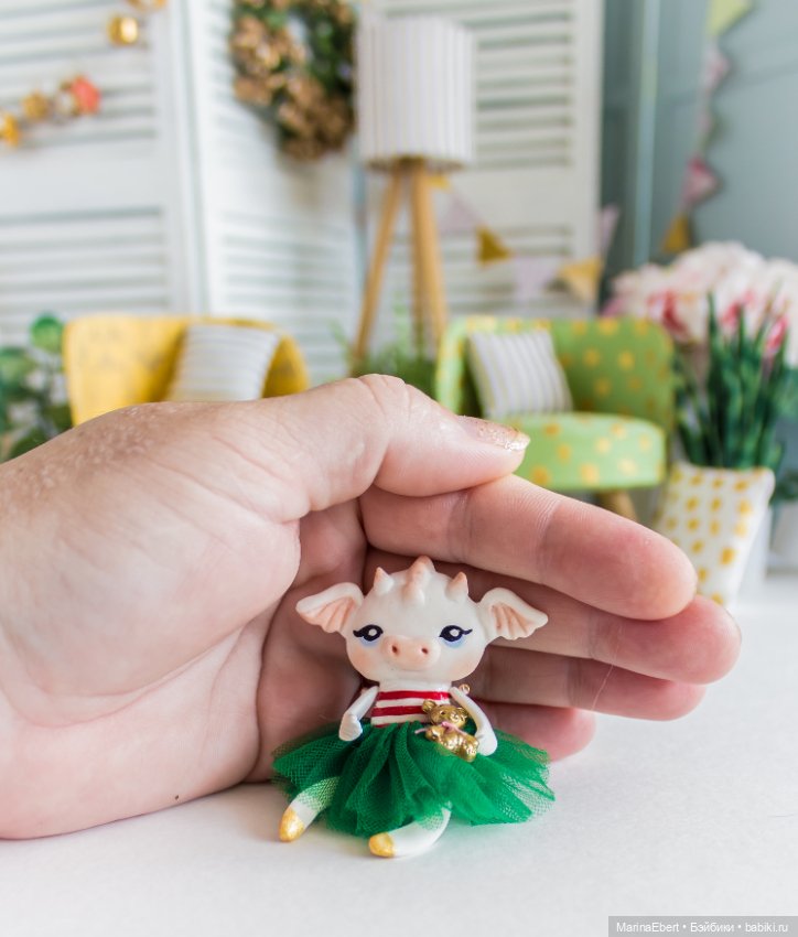 Новогодний дракошка — Лепка авторских игрушек и папье (фото 7)