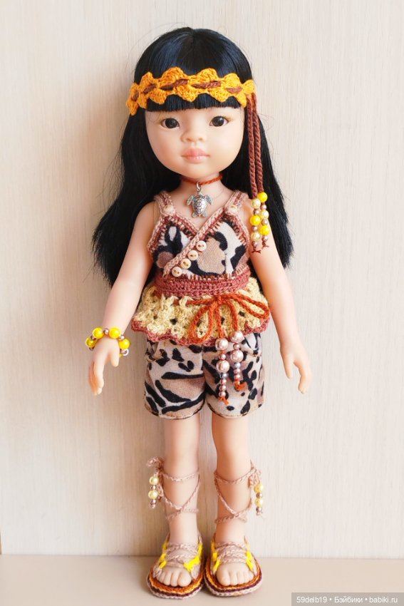 Комплект одежды для кукол Паола Рейна "Амазонка"