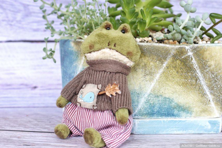 Царевна Лягушка — Текстильные игрушки и примитивы: кофейные (фото 3)