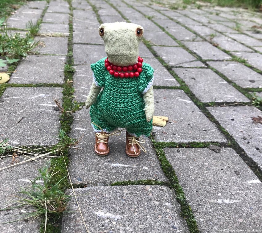 Лягушка Шурка — Авторские мишки Тедди и друзья: фото (фото 4)