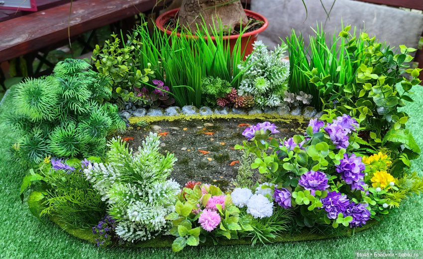 Пруд для кукольных фотосессий