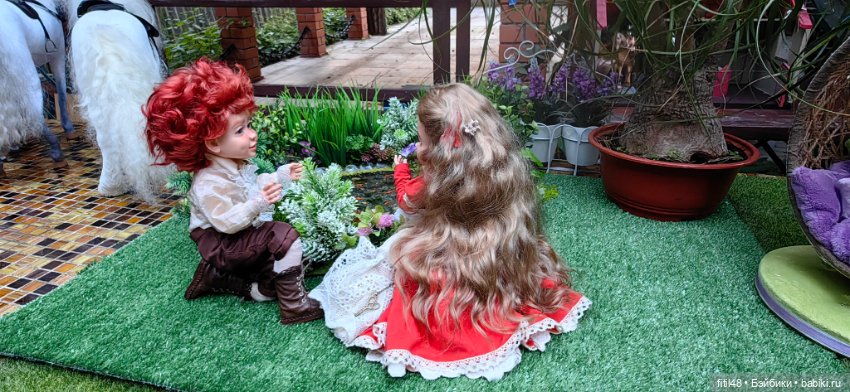 Пруд для кукольных фотосессий