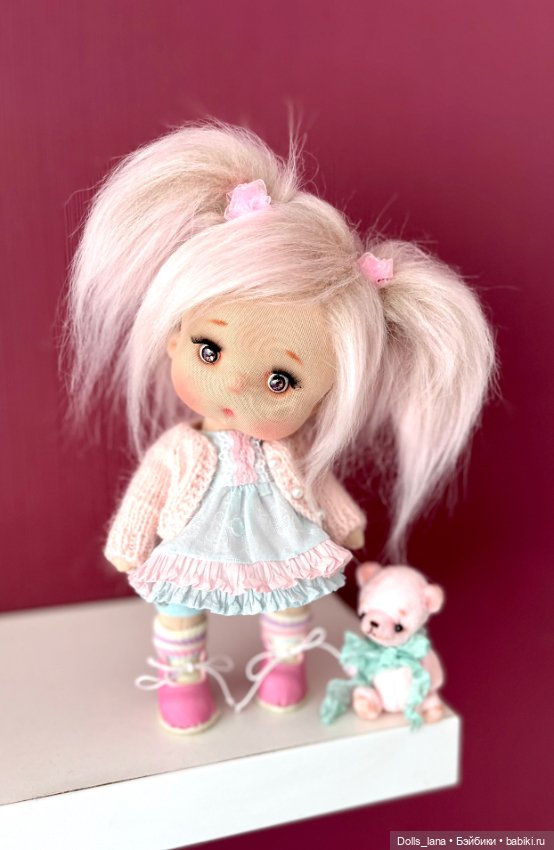 Интерьерная текстильная кукла (фото 7)