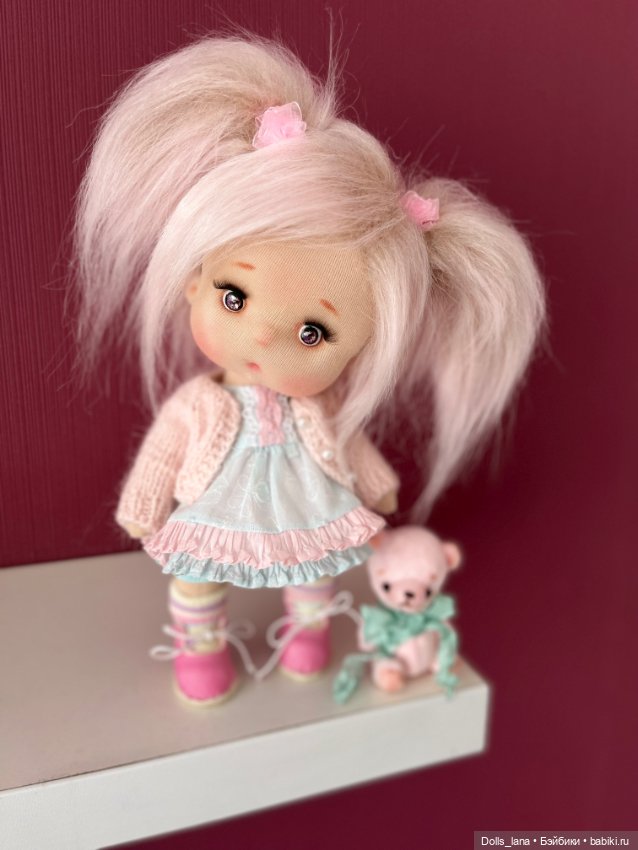 Интерьерная текстильная кукла (фото 5)