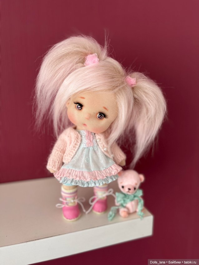 Интерьерная текстильная кукла (фото 8)
