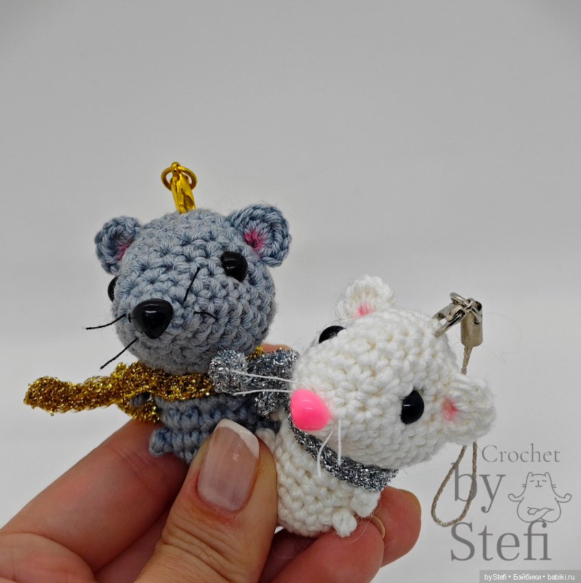 МышИцы - вязанные игрушки (фото 8)