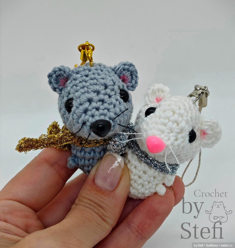 МышИцы - вязанные игрушки (фото 10)