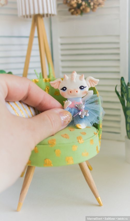 Дракошка — Лепка авторских игрушек и папье (фото 3)