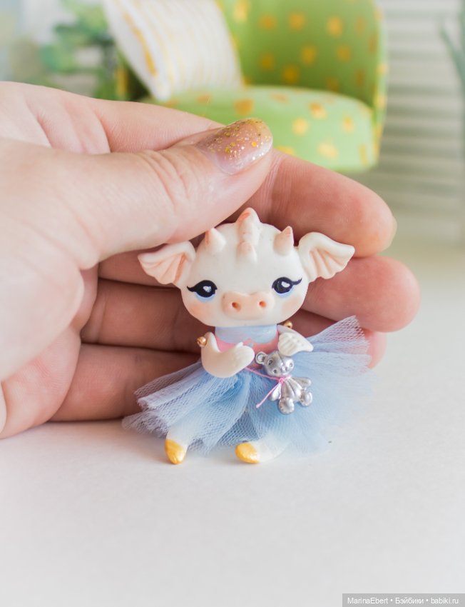 Дракошка — Лепка авторских игрушек и папье (фото 8)