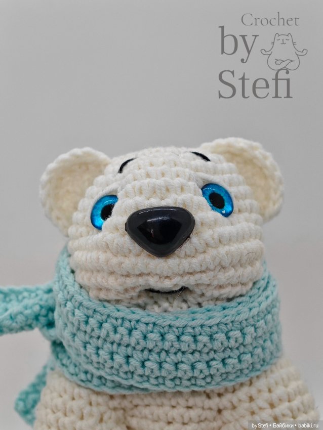 Северный мишка, вязанная игрушка