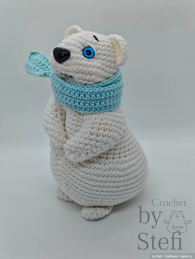 Северный мишка, вязанная игрушка (фото 2)