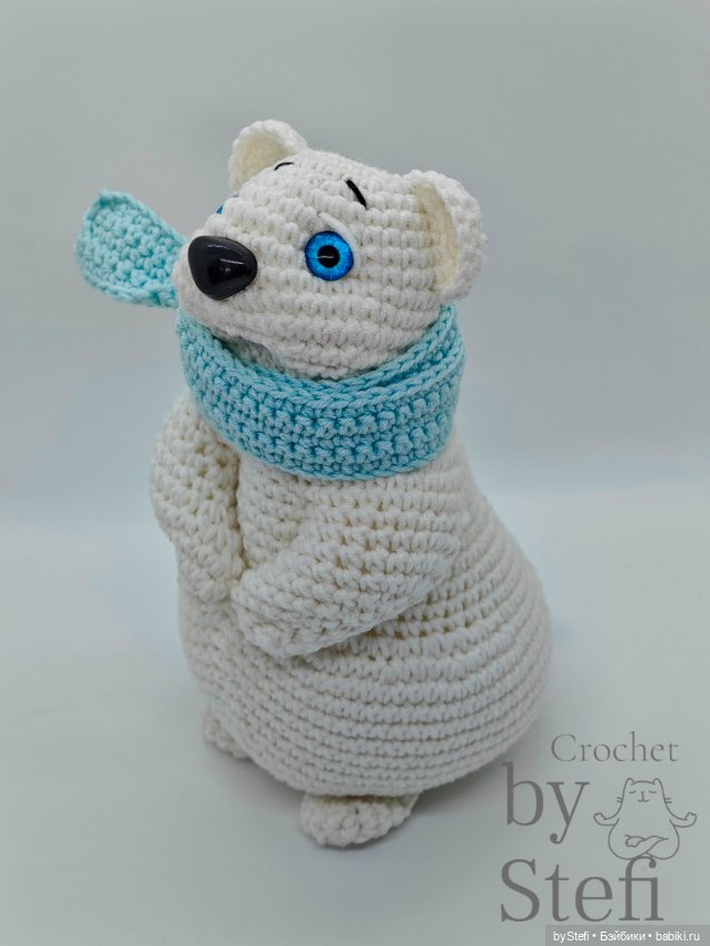 Северный мишка, вязанная игрушка (фото 3)