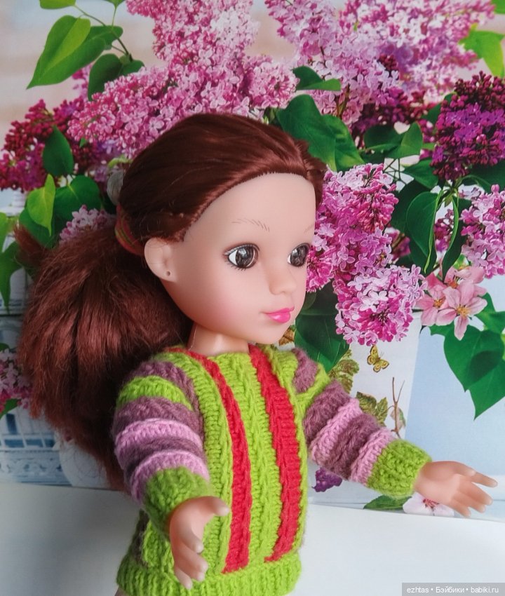 Свитер поперечного вязания