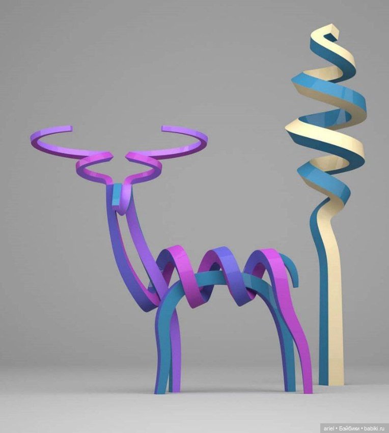 Корейский скульптор и художник Ли Сангсу (Lee Sangsoo) создает спиралевидных животных и людей (фото 3)