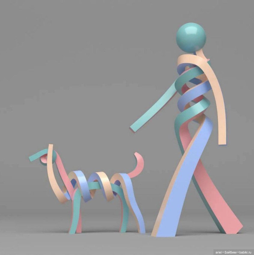 Корейский скульптор и художник Ли Сангсу (Lee Sangsoo) создает спиралевидных животных и людей (фото 4)