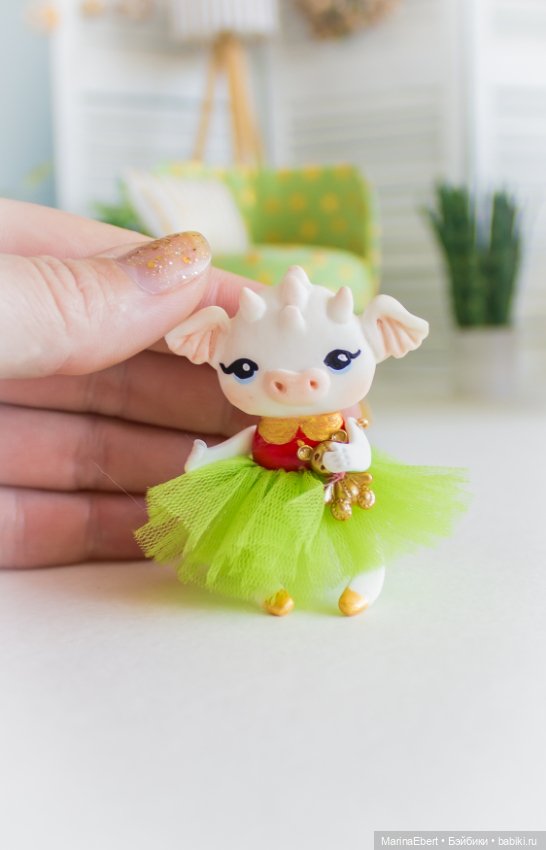 Авторская игрушка Дракошка Люси (фото 6)
