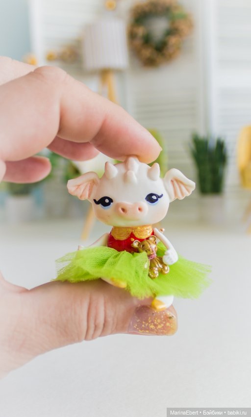Авторская игрушка Дракошка Люси (фото 4)