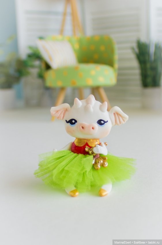 Авторская игрушка Дракошка Люси (фото 5)