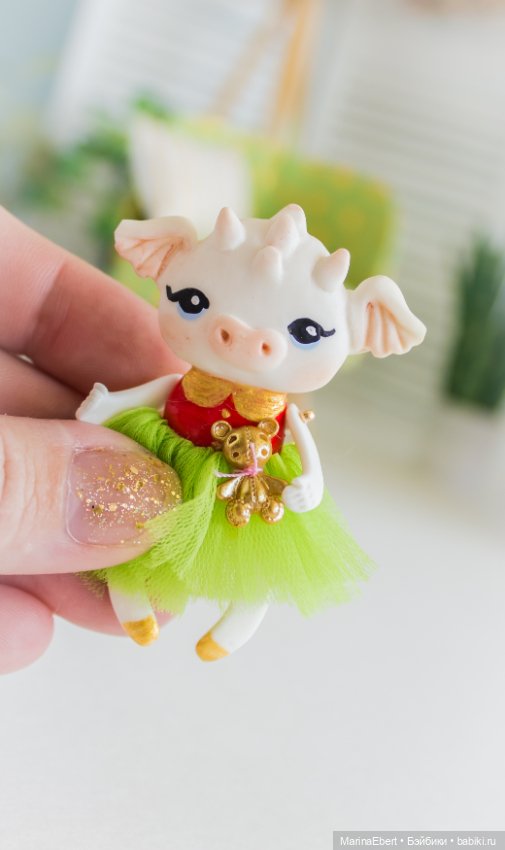 Авторская игрушка Дракошка Люси (фото 2)