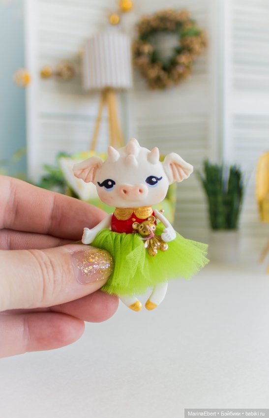 Авторская игрушка Дракошка Люси (фото 3)