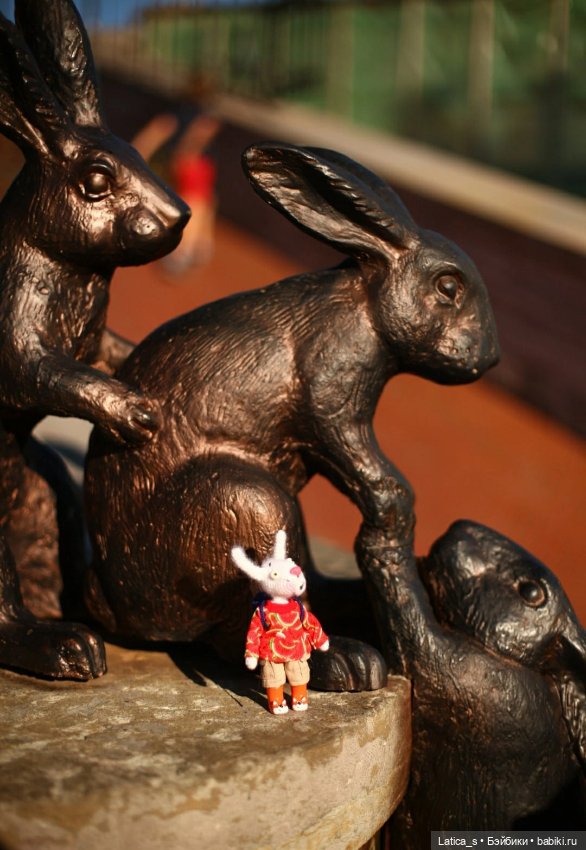 Авторские игрушки Ветерок и его друзья на заячьем острове (фото 3)