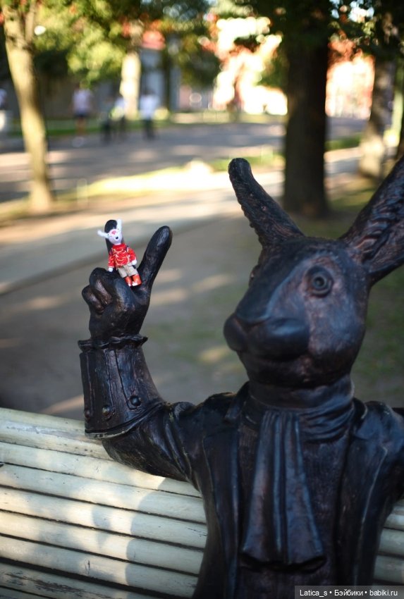 Авторские игрушки Ветерок и его друзья на заячьем острове (фото 7)