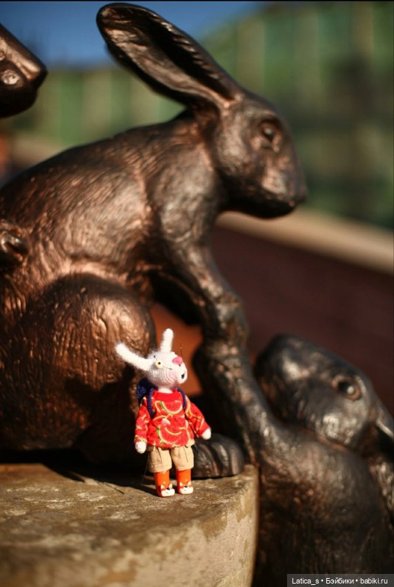Авторские игрушки Ветерок и его друзья на заячьем острове (фото 4)