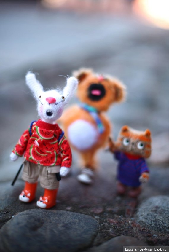 Авторские игрушки Ветерок и его друзья на заячьем острове (фото 10)