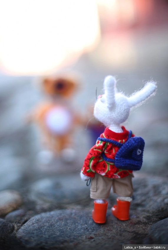 Авторские игрушки Ветерок и его друзья на заячьем острове (фото 9)