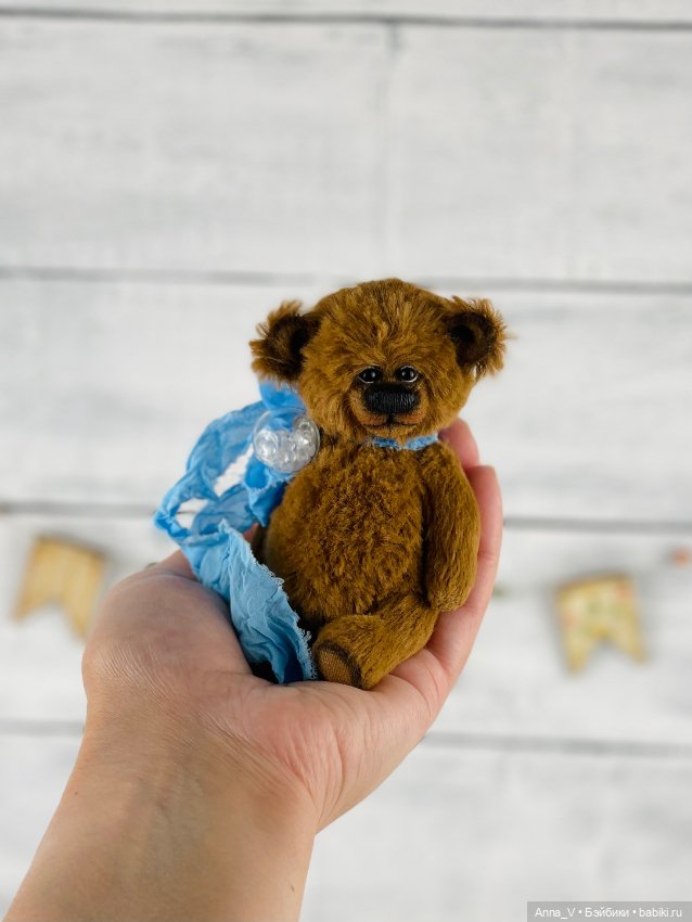 Тедди мишка Боня — Авторские мишки Тедди и друзья: фото (фото 3)