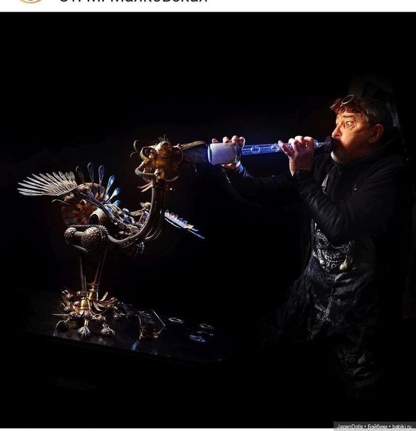 "Механическая птица" на выставке "Куклы с характером. Четвертая высота"