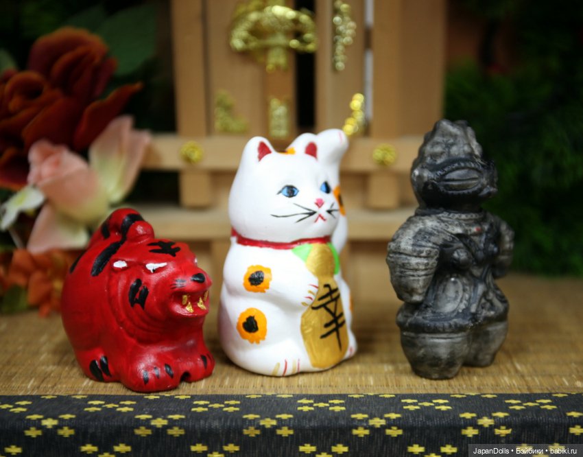 Догу, тигр и манэки-нэко на мастер-классе выставки "Япония. Куклы, сказки и легенды" (фото 2)