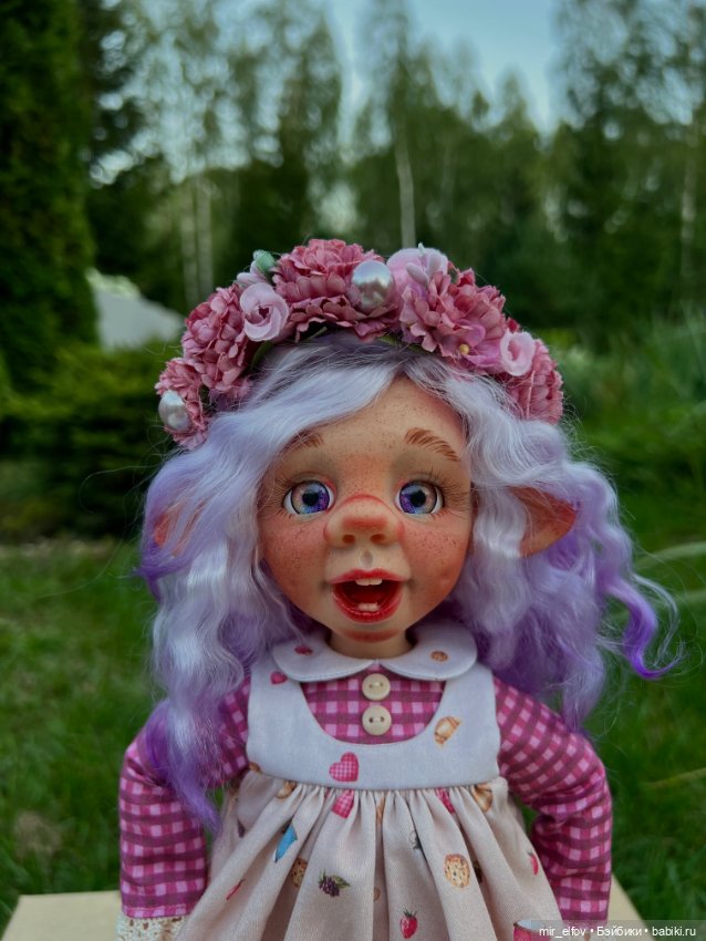 Садовые цветочки — Авторские шарнирные куклы своими руками: лепка (фото 8)