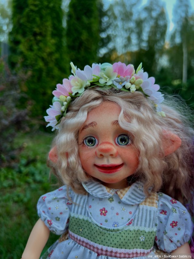 Садовые цветочки — Авторские шарнирные куклы своими руками: лепка (фото 10)
