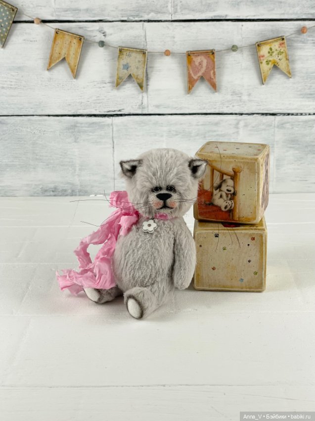 Тедди котик Смоки — Авторские мишки Тедди и друзья: фото (фото 5)