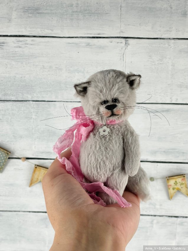 Тедди котик Смоки — Авторские мишки Тедди и друзья: фото (фото 2)