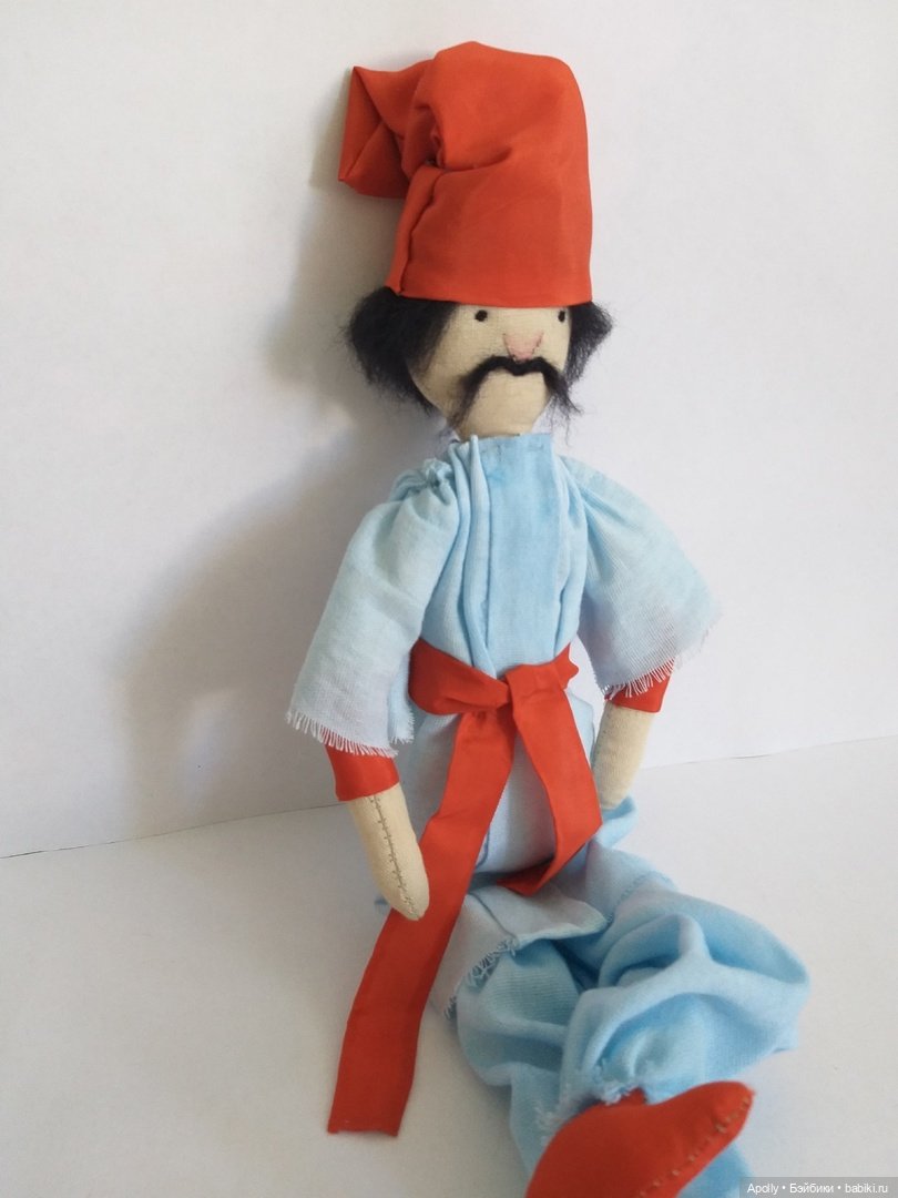 Казак и казачка — Авторские текстильные куклы: Вальдорфские