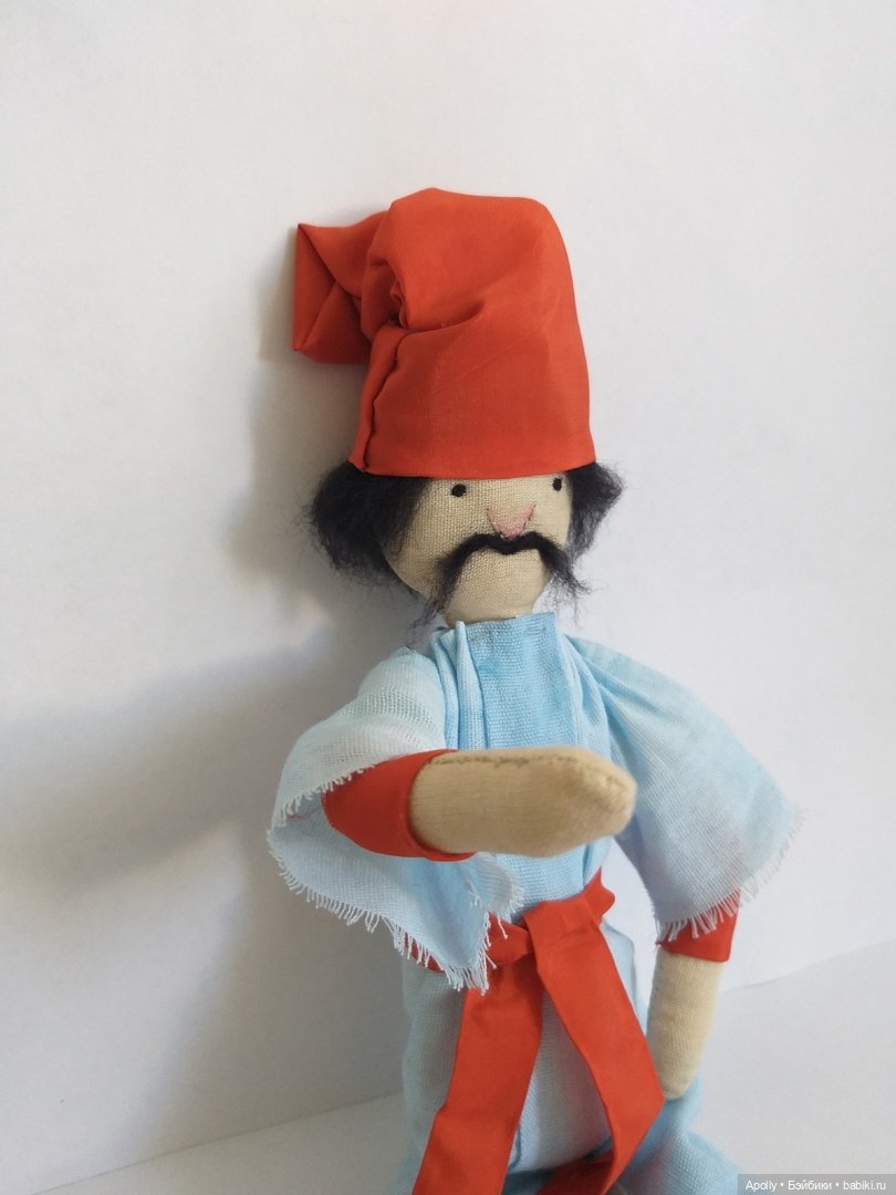 Казак и казачка — Авторские текстильные куклы: Вальдорфские