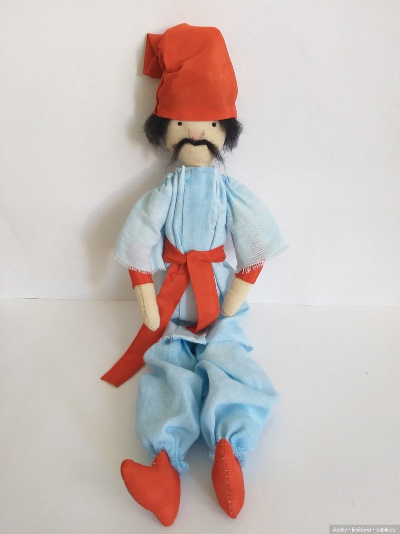 Казак и казачка — Авторские текстильные куклы: Вальдорфские