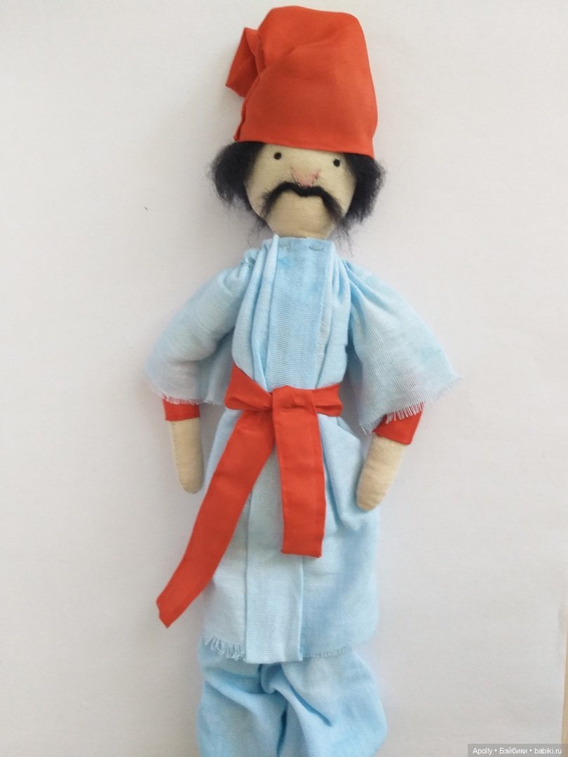 Казак и казачка — Авторские текстильные куклы: Вальдорфские