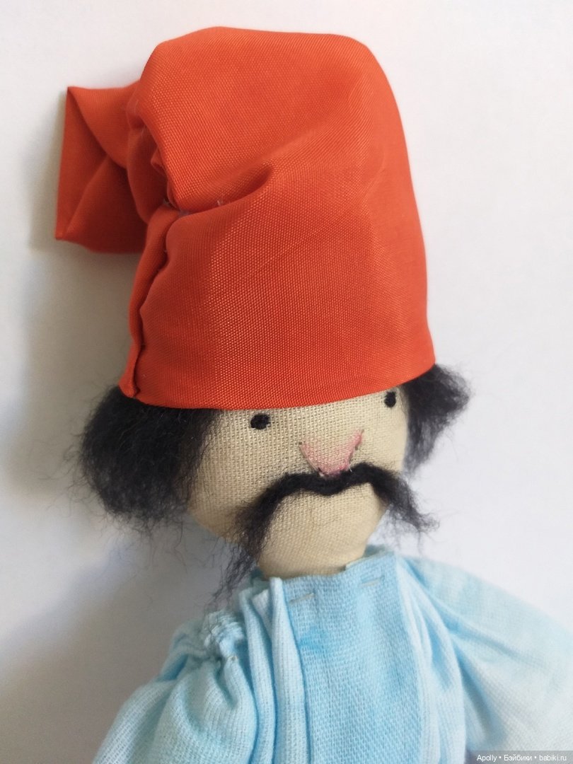 Казак и казачка — Авторские текстильные куклы: Вальдорфские