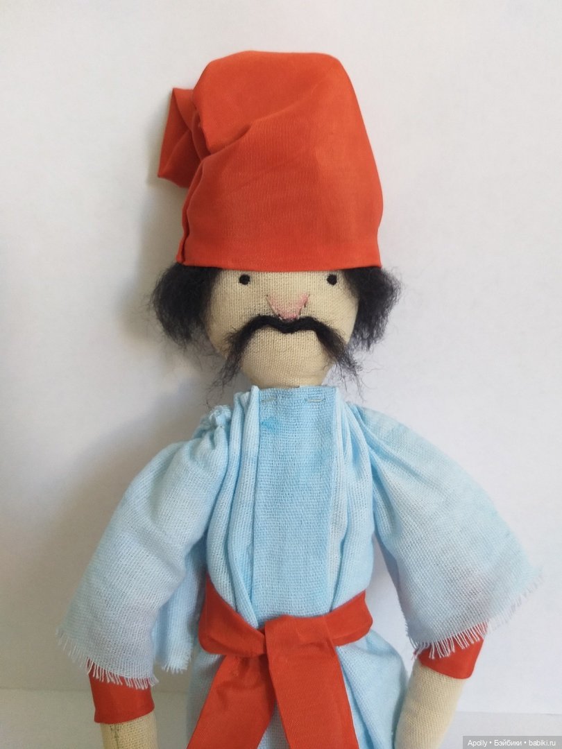 Казак и казачка — Авторские текстильные куклы: Вальдорфские