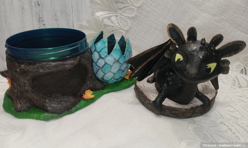 Мой любимый Беззубик — Лепка авторских игрушек и папье