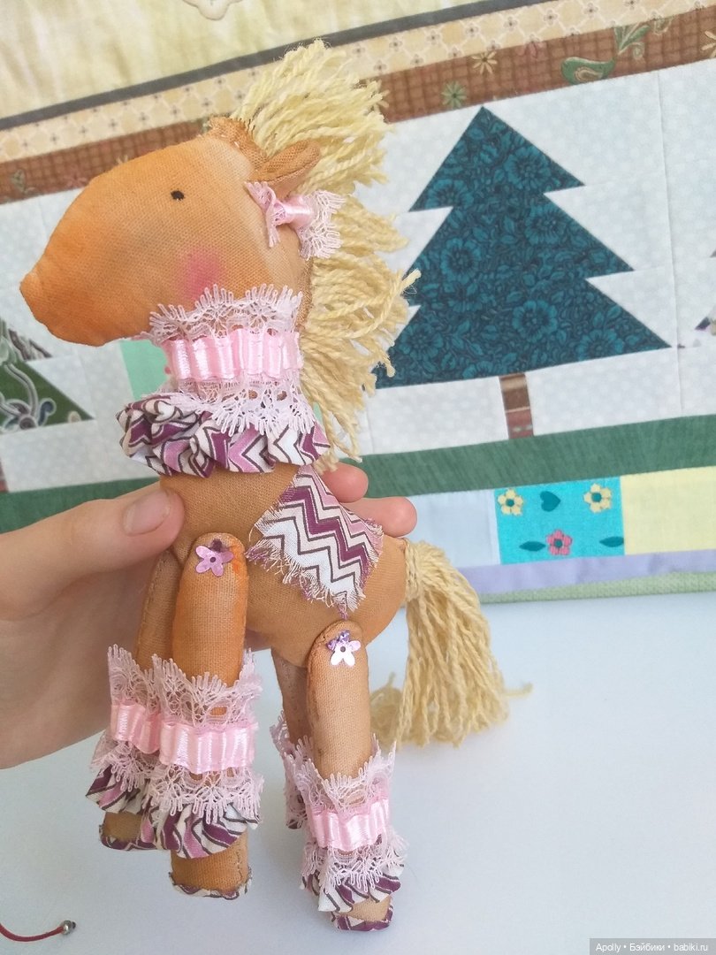 Веснушчатая лошадь — Текстильные игрушки и примитивы: кофейные (фото 5)